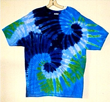 Ocean Breeze Double Spiral Tie-dyed Tees